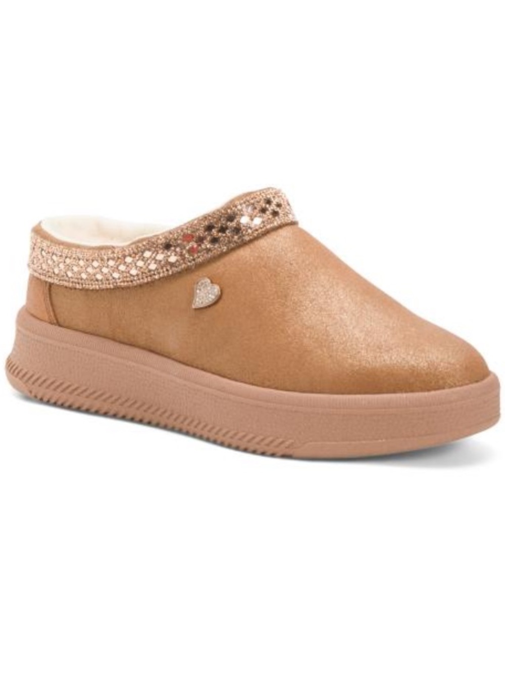Skechers Sparkle Trim Slip-On Mules in Chestnut